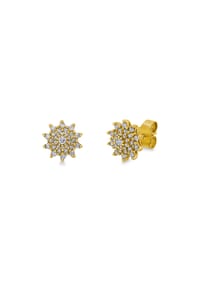 MONCARA - Damen Ohrstecker, 585er Gold, 62 Diamanten zus. ca. 0,40 Karat - Gelbgold