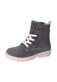RICOSTA® - Veloursleder Stiefelette - Grau/Rosa
