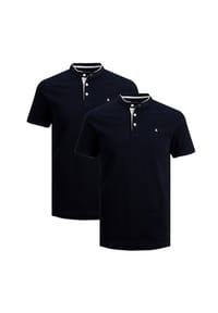 JACK & JONES - Poloshirt 2er Pack Paulos Mao - Bright cobalt