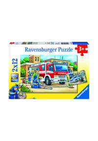 Ravensburger - Bilderpuzzle "Polizei und Feuerwehr", 2x12 Teile - 