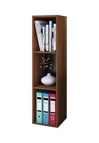 VCM. - Holzregal stehend | platzsparendes Regal | Maße: H. 107 x B. 34 x T. 30 cm | Elegantes Regal stehend | Aufbewahrungsregal | Bücherregal - Mendas - Buche