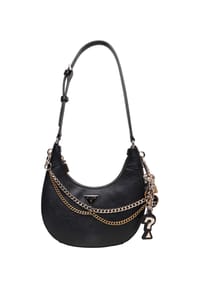 GUESS - Schultertasche, Kunstleder, Reißverschluss, für Damen - BLABLACK
