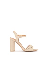 Kazar - Ledersandalen mit attraktivem Absatz - Beige