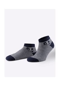 Witt - Socken - marine-weiß-gestreift