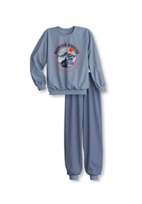 CALIDA - Kinder Bündchen-Pyjama Kids Outdoor - infinity blue