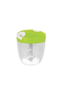 Cheffinger - Manueller Zerkleinerer 900 ml – Küchenhacker mit Edelstahlklingen - Transparent 900 ml