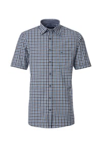 CASAMODA - Freizeithemd, Modern Fit, Kurzarm, Kent, für Herren - 100 BLAU