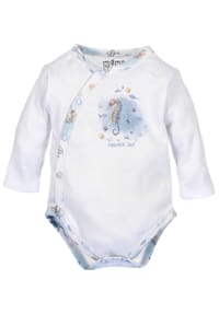 NINI® - Body Langarm Sea - blau weiß
