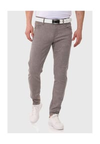 CIPO & BAXX® - Hose im unifarbenen Look - BEIGE
