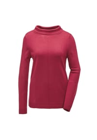GOLDNER - Aufwendig gearbeiteter Pullover - rot