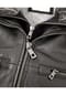 bugatti Herren Lederjacke Kunstfell Lammnappa schwarz Bild 9