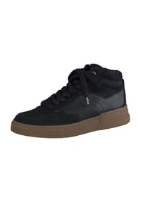 paul green - Schnürstiefeletten, Leder, Warmfutter, für Damen - 0 BLACK