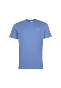 U.S. POLO ASSN. - Herren T-Shirt - Rundhals, Logo-Stickerei, Baumwolle - Beige