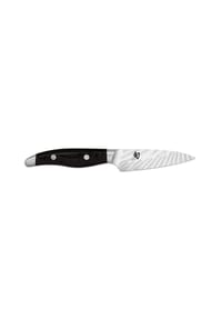 KAI - Officemesser Shun Nagare Black, Dual-Core-Stahl, Pakkaholz, Klingenlänge 9 cm - silber