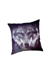 COFI - Blue Wolf Kissenhülle 45x45 cm Zierkissen Bezug Sofa Dekokissen - 