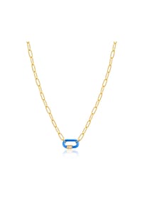 ANIA HAIE NEON NIGHTS - Damen Halskette "N040-01G", 925er Silber - GOLD / BLAU