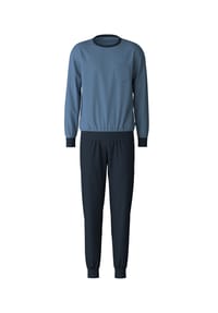 CALIDA - Herren Bündchen-Pyjama Relax Essentials - coronet blue