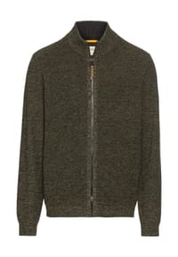 camel active - Strickjacke, Stehkragen, für Herren - 91 LEAF GREEN
