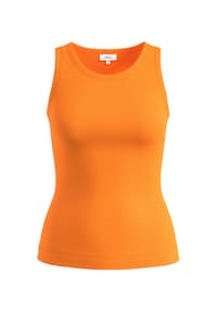 s.Oliver - Top, Rippstruktur, für Damen - 2310  ORANGE