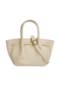 forty° - Handtasche Echt Leder, Made In Italy - beige