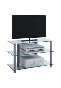 VCM. - TV Möbel | Lowboard | Kabelführung | Maße H. 45 x B. 59 x T. 48 cm | Fernseh Möbel - Sindas - Klarglas