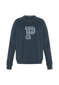 POLO SYLT - Sweatshirt mit Logo-Applikation - 19-4010 Total Eclipse