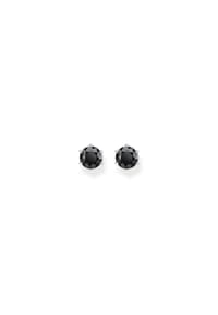 Thomas Sabo Classic Silver - Ohrstecker Schwarzer Stein - silberfarben
