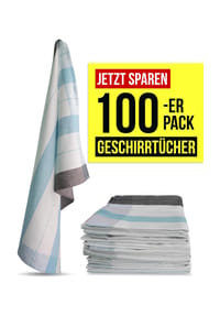 Aspero® - 100 Geschirrtücher aus Baumwolle - Blau
