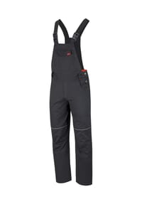 HERO BY JOHN MEDOOX® - EDMONTON BASIC WORKWEAR Herren Arbeits-Cargo-Latzhose lang - black