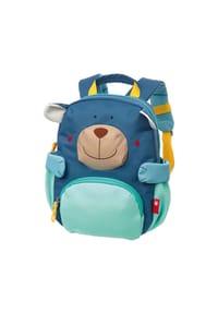 sigikid® SIGIBAGS - Kindergarten Rucksack fröhliches Tiergesicht, 5,2 Liter ,  für Kinder - blau