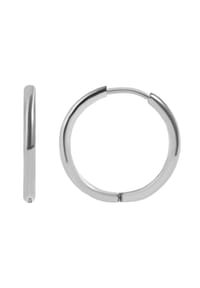 Adelia's - Adelia's Unisex Creolen aus Edelstahl - silber