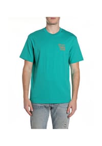 REPLAY - T-Shirt, Baumwolle, für Herren - 011 NATURAL WHITE