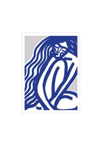  POSTER & FRAME® - Poster  Treechild - The Silence (Blue) - 30 X 40 cm