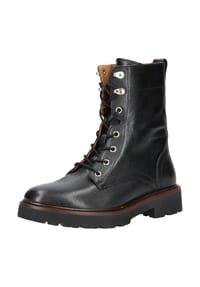 GEOX - Schnürstiefeletten, Blockabsatz, für Damen - C9999 BLACK