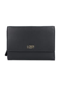 L.CREDI Evelyn - Geldbörse "Evelyn", Logo-Print, uni, für Damen - marine