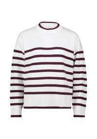 BETTY & CO - Strickpullover mit Streifen - Cream/Dark Red