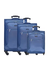 d & n® - Travel Line 6400 Travel Line 6400 2-4-Rollen Kofferset 3tlg. - blau