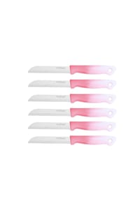 Cheffinger - Küchenmesser 18 cm mit ergonomischem Griff - Pink - Pink 1 Stück