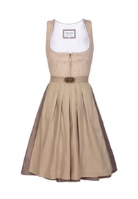 EDELNICE - Midi Dirndl Edith Champagner - creme