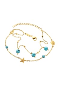 Julie Julsen® - Fusskette Edelstahl - gold