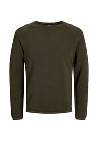 JACK & JONES - Strickpullover Hill Pullover R-Neck - 177094 BITT. CHOCO
