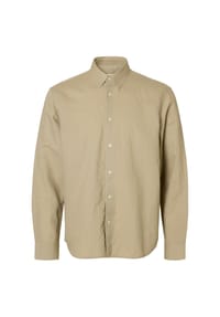 SELECTED - Freizeithemd Clay, Regular Fit, Langarm, Kent-Kragen, Herren - 179651 BRIGHTWHITE