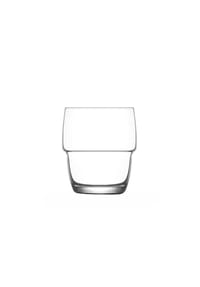COFI - LAV Galata Trinkgläser 3er Set - 285 ml Gläser mit modernem Design - Transparent 9 x 7,5 cm