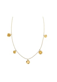 NOELANI - Damen Kette mit Anhänger "Coin 2032738", Edelstahl - gold