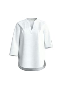 s.Oliver - Shirtbluse, Split-Neck, für Damen - 0100  WHITE