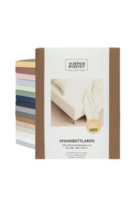 SCHÖNER WOHNEN KOLLEKTION - Spannbettlaken FLAT - Anthrazit