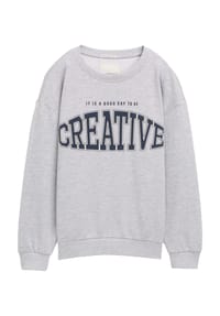 TOM TAILOR - Sweatshirt, Rundhals, für Kinder - 15398 LIGHT STONE