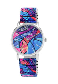 RAPTOR Raptor - Damen Quarz Armbanduhr Colorful Edition mit Edelstahlzugarmband - Mineralglas - Colorful Edition 1