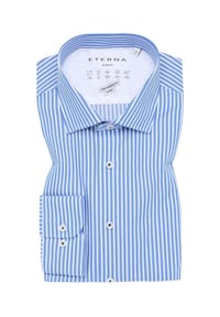 ETERNA - Langarmhemd - mittelblau