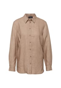 GOLDNER - Kurzgröße:  Bequeme Damen Businessbluse - baummoos